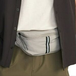 Old Navy Sling Bag Waist Pac Fanny Pack Grey and Black Adjustable OS